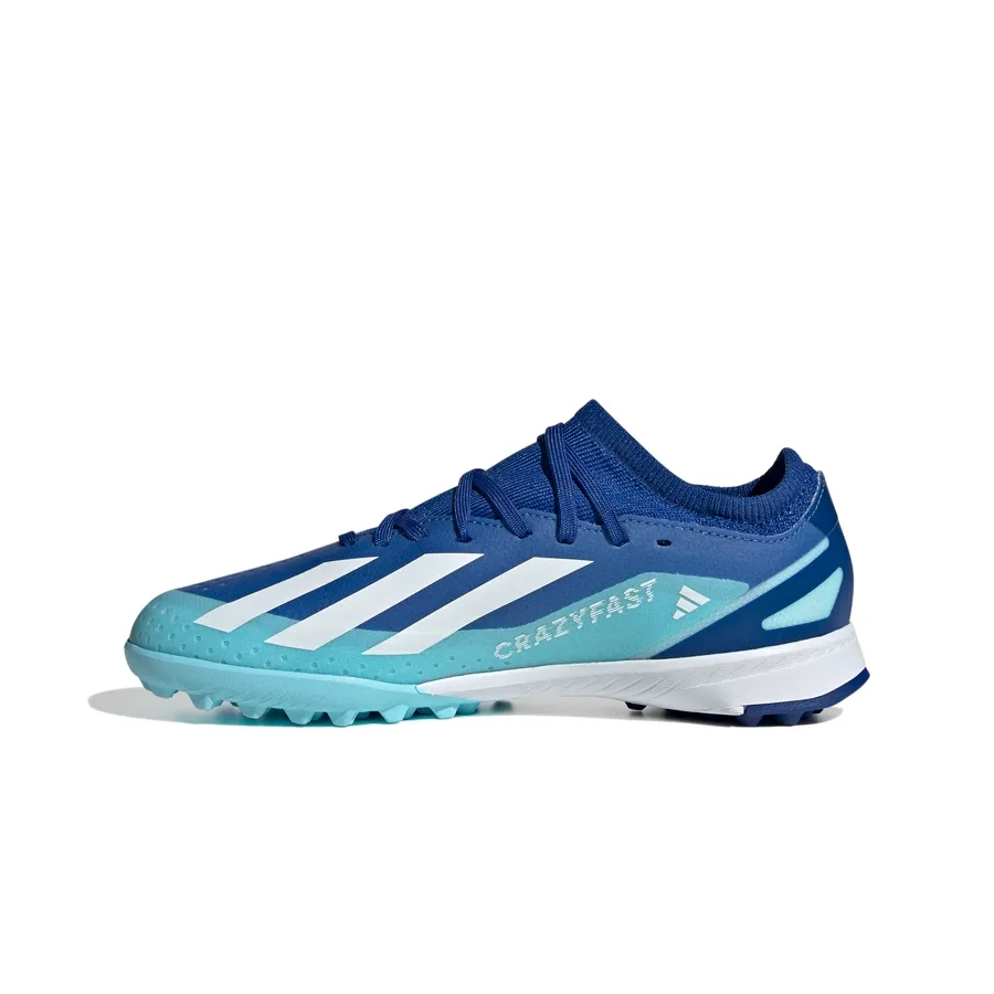 Imagen 3 de 7 de Botines adidas X Crazyfast 3 tf j-AZUL/CELESTE/BLANCO
