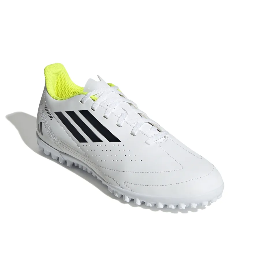 Imagen 1 de 7 de Botines adidas Deportivo III Tf-BLANCO/NEGRO/AMARILLO FLUOR