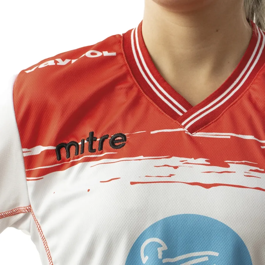 Imagen 3 de 4 de Camiseta Mitre Alternativa San Martin Mza Ad-BLANCO/ROJO