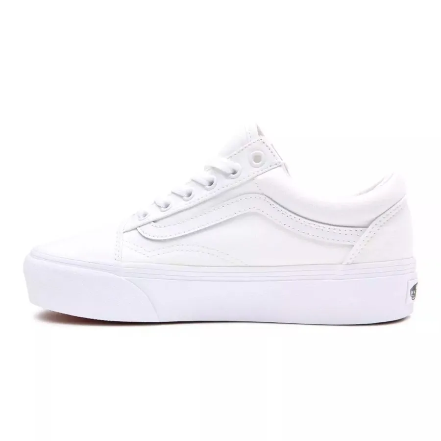 Imagen 1 de 6 de Zapatillas Vans Old Skool Platform-BLANCO