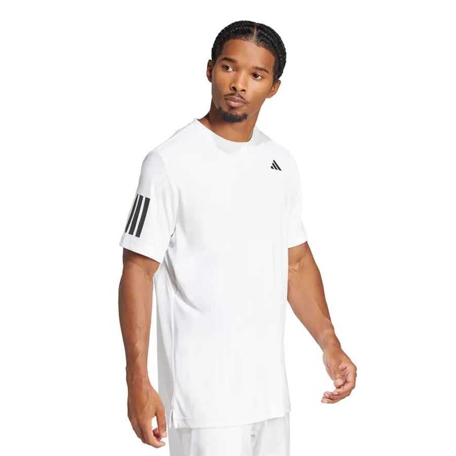 Imagen 1 de 6 de Remera adidas Club Tennis 3 Tiras-BLANCO/NEGRO