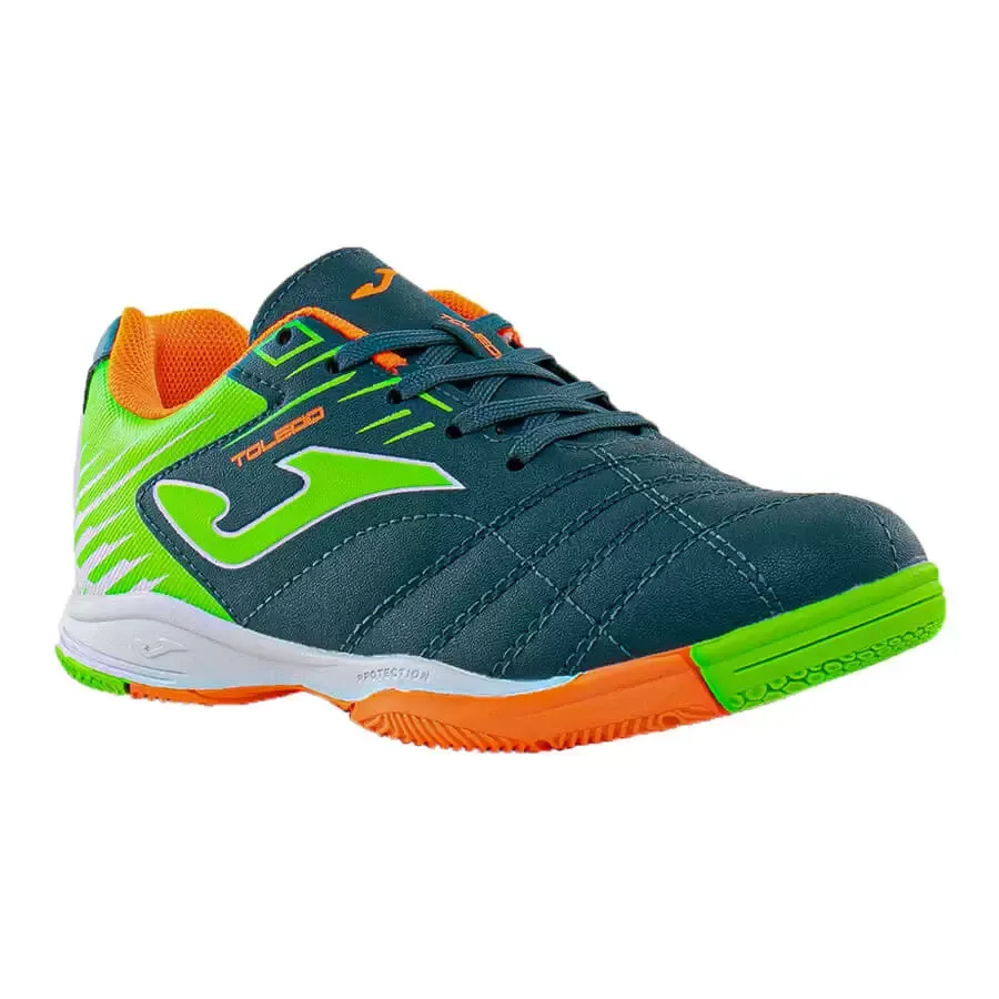 Imagen 0 de 5 de Botines Joma Toledo Jr Id V2-VERDE/VERDE FLUOR/NARANJA FLUOR