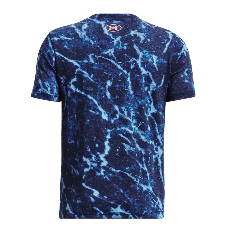 Imagen 1 de 2 de Remera Under Armour Project Rock Marble-MARINO/NUDE