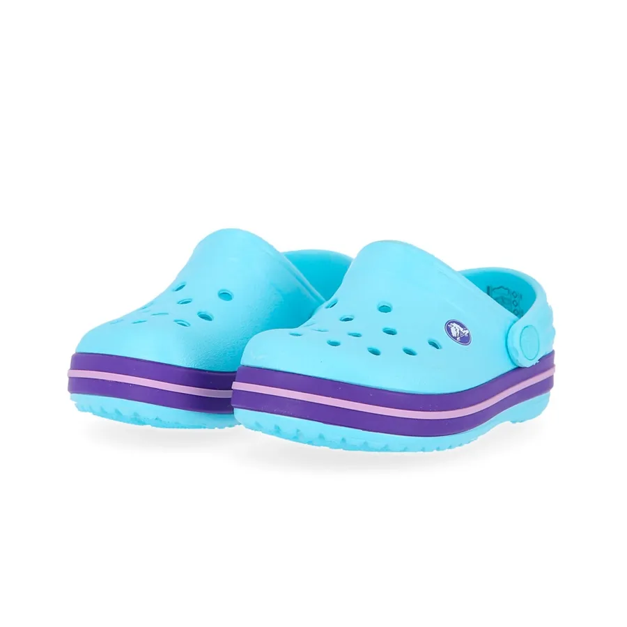Imagen 2 de 4 de Ojotas Crocs Crocband Kids-CELESTE