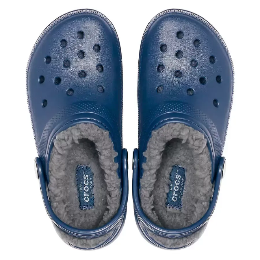 Imagen 3 de 5 de Ojotas Crocs Classic Lined Clog-MARINO/GRIS