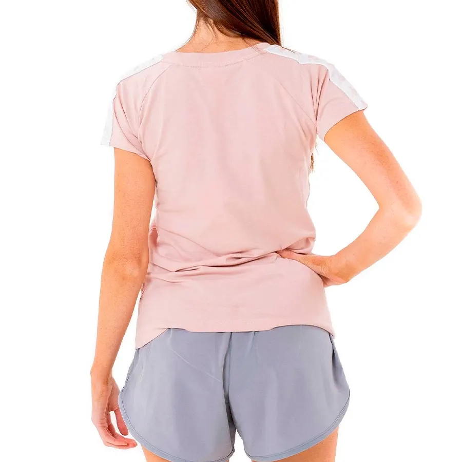 Imagen 3 de 4 de Remera Kappa Authentic Banda 222 Apan-ROSA/BLANCO