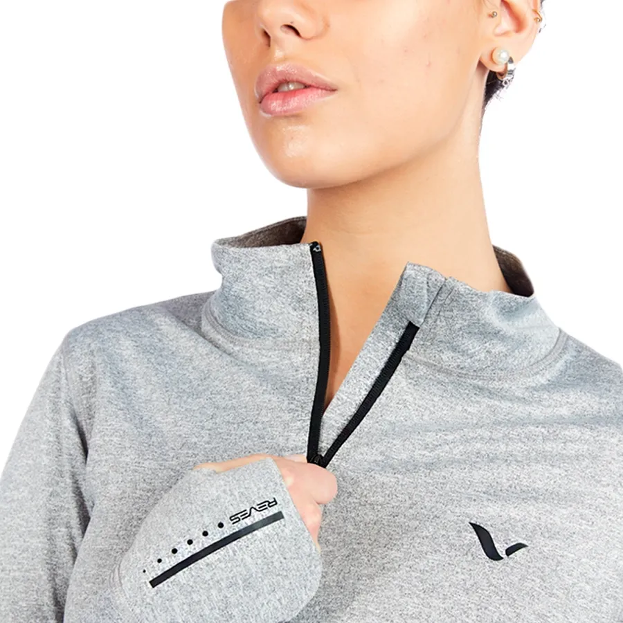 Imagen 2 de 3 de Campera Reves Hurra Gris Melange-GRIS