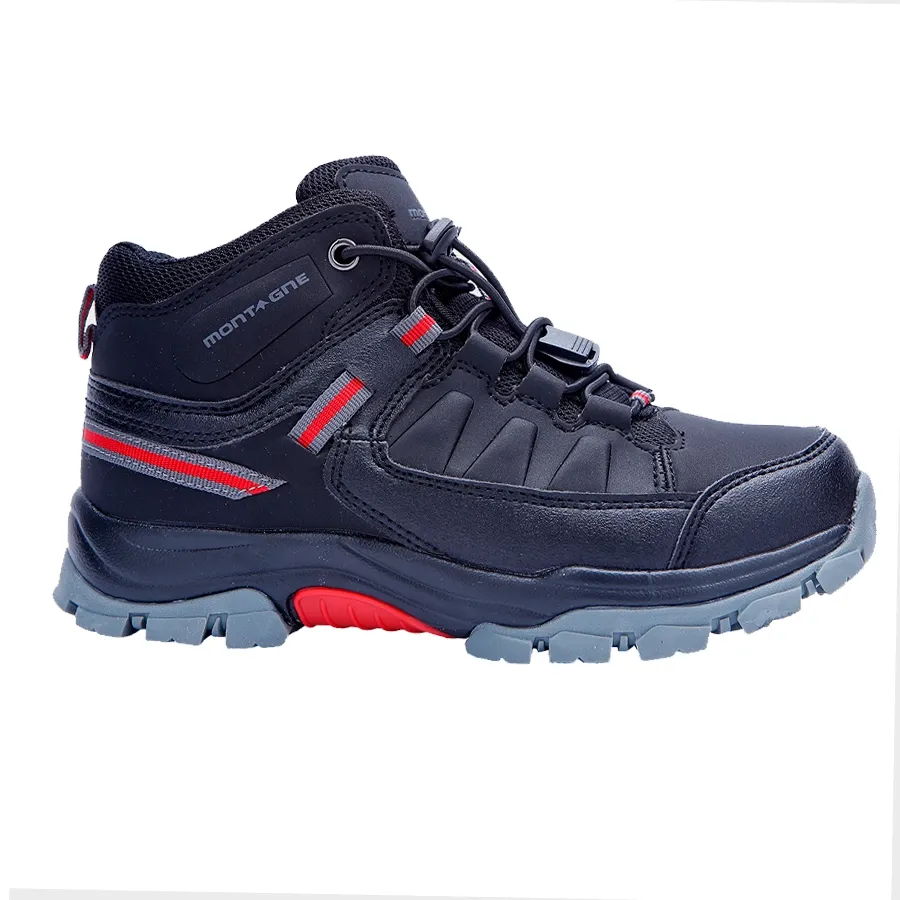 Imagen 3 de 5 de Montagne Bota Kids Innox-NEGRO/GRIS/ROJO