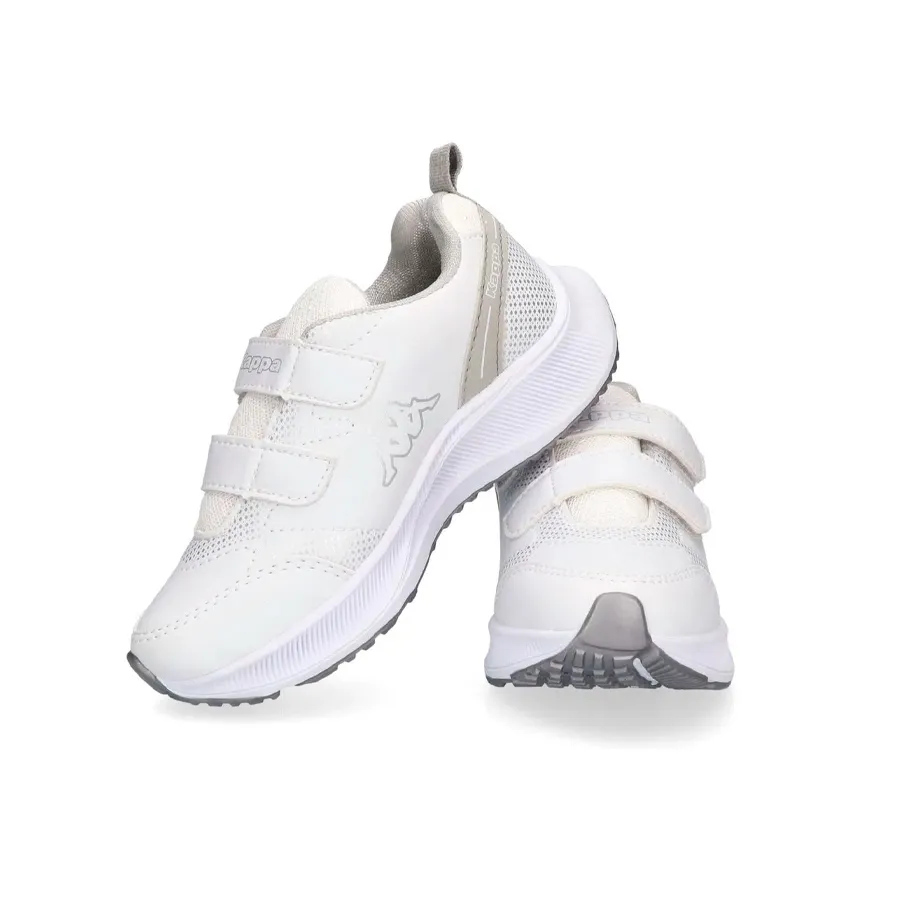 Imagen 3 de 5 de Zapatillas Kappa Break Kids Velcro-BLANCO