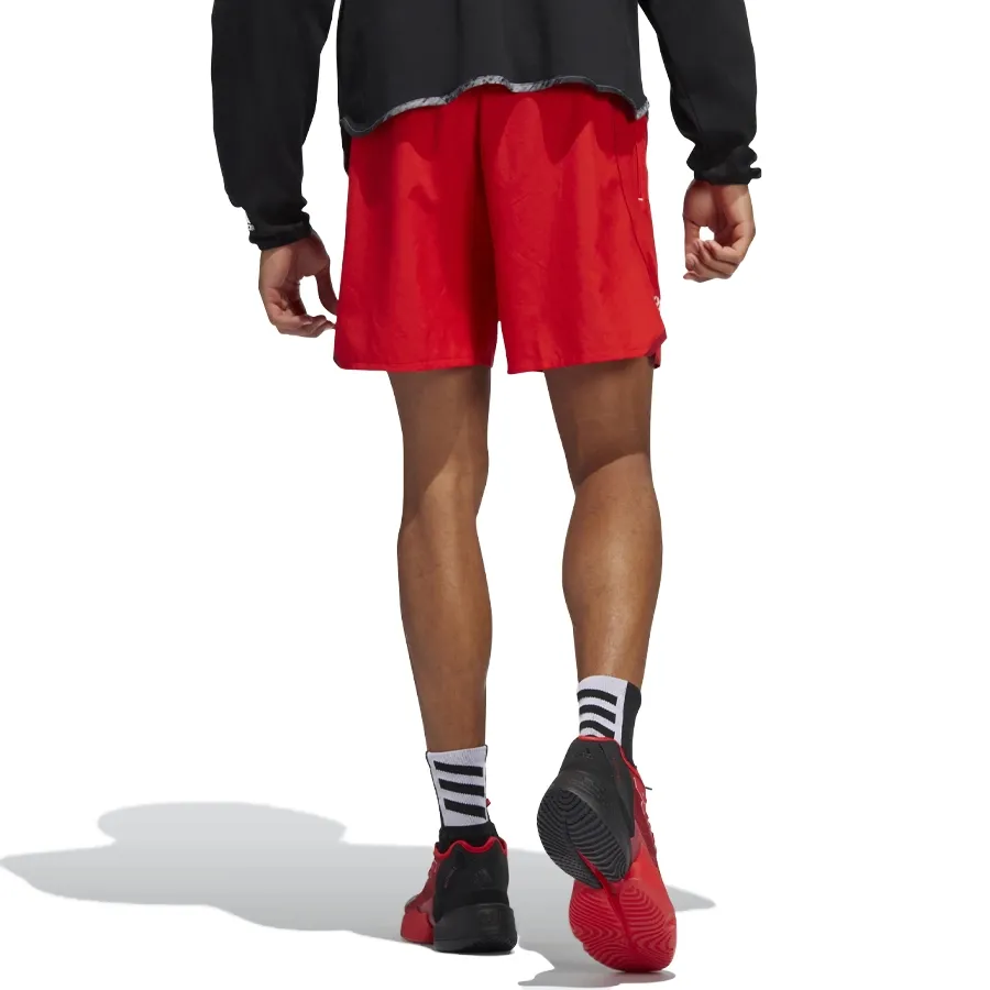 Imagen 4 de 5 de Shorts adidas Donovan Mitchell-ROJO