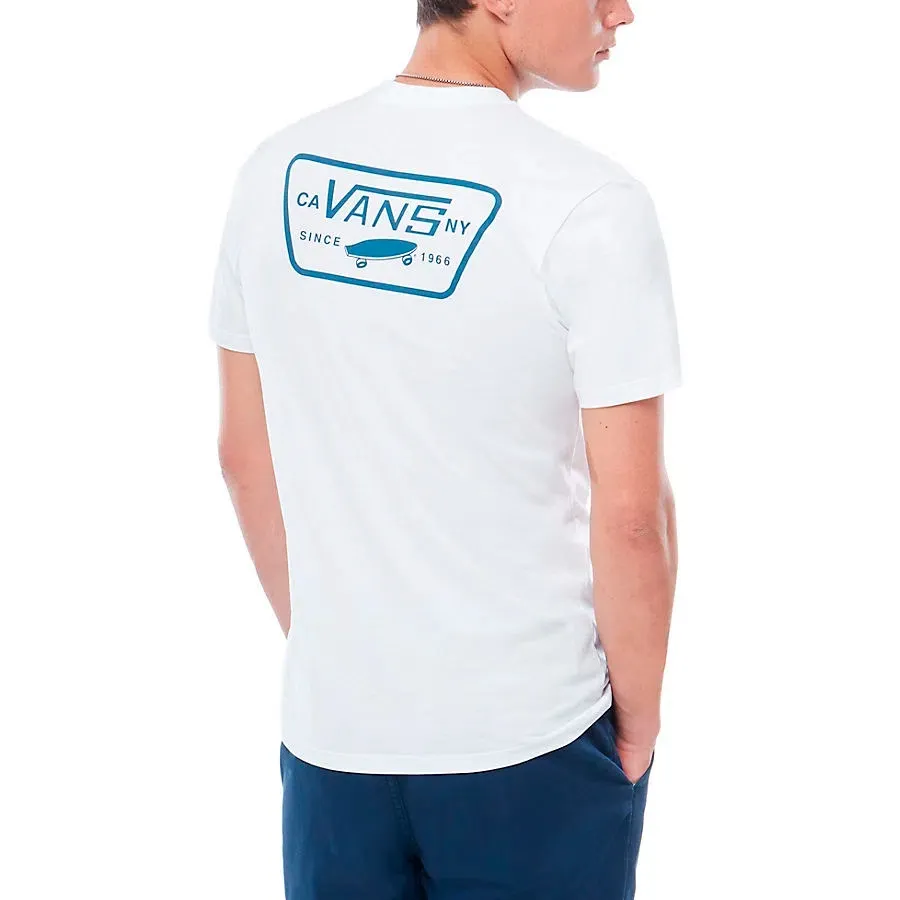Imagen 1 de 2 de Remera Vans Full Patch Back-BLANCO/AZUL