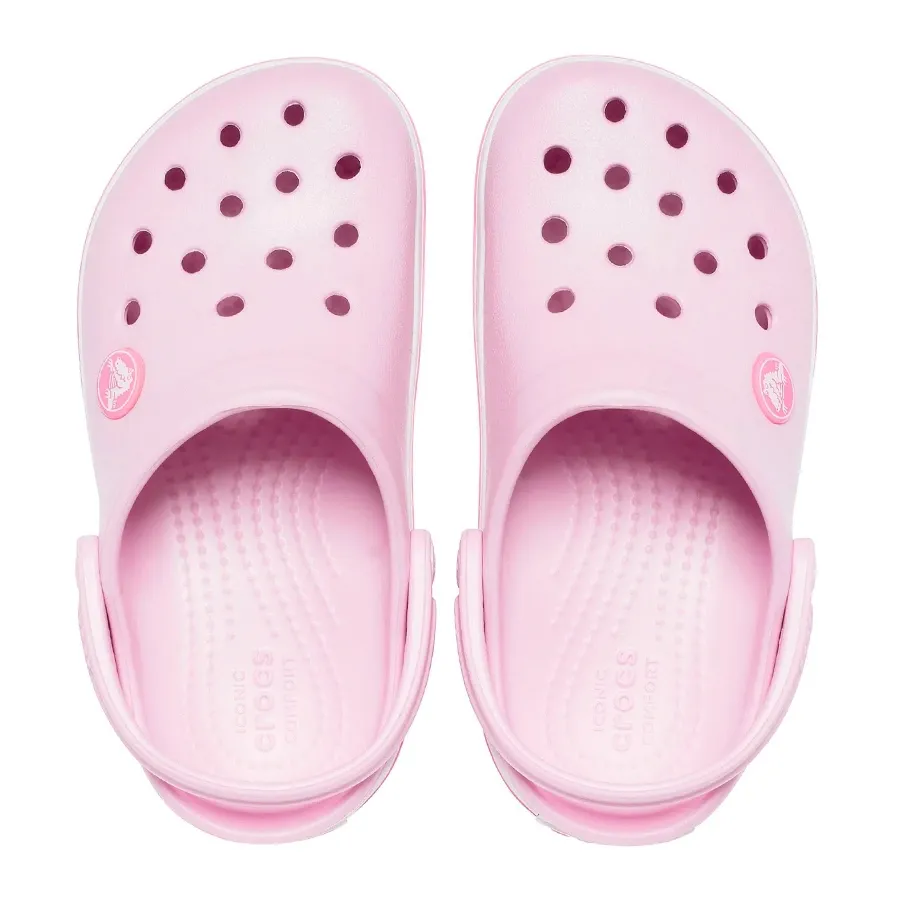 Imagen 3 de 4 de Ojotas Crocs Crocband Kids-ROSA/BLANCO