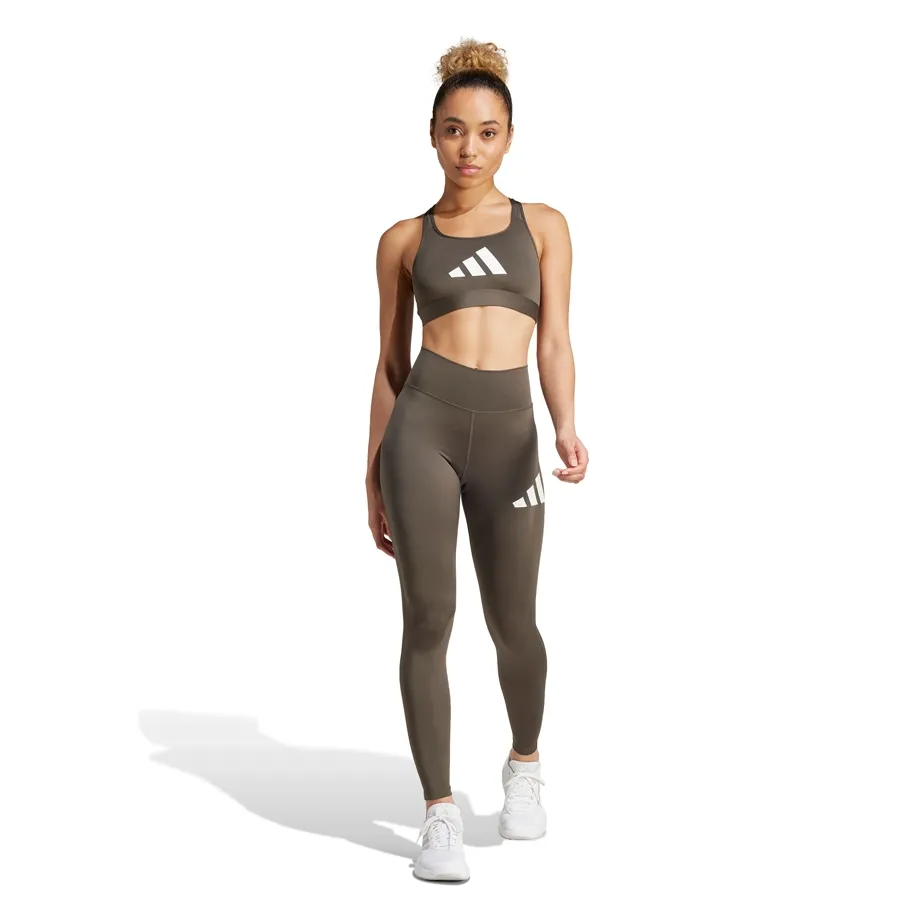 Imagen 2 de 7 de Top adidas Powerreact Big Logo-VERDE OLIVA/BLANCO