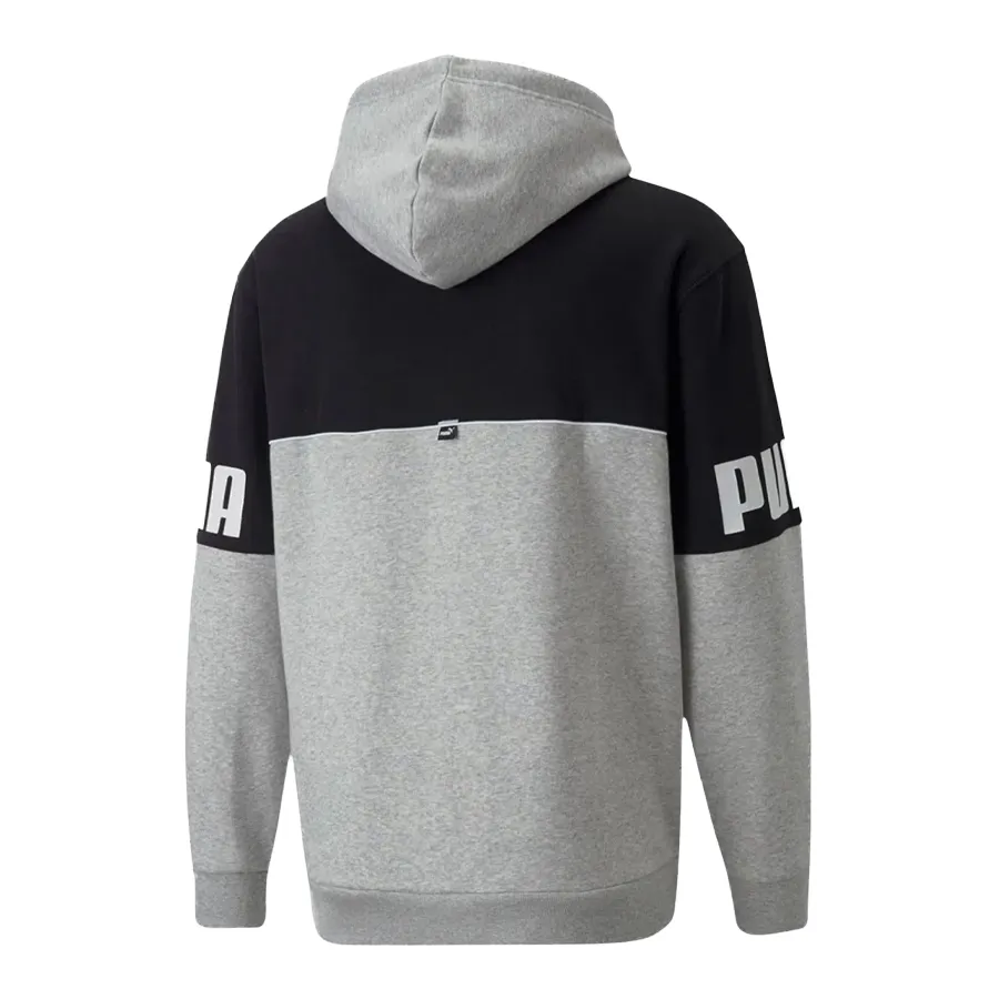 Imagen 3 de 4 de Buzo Puma Power Colorblock-GRIS/NEGRO/BLANCO