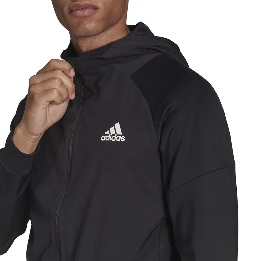 Imagen 3 de 5 de Campera adidas De Entrenamiento-NEGRO