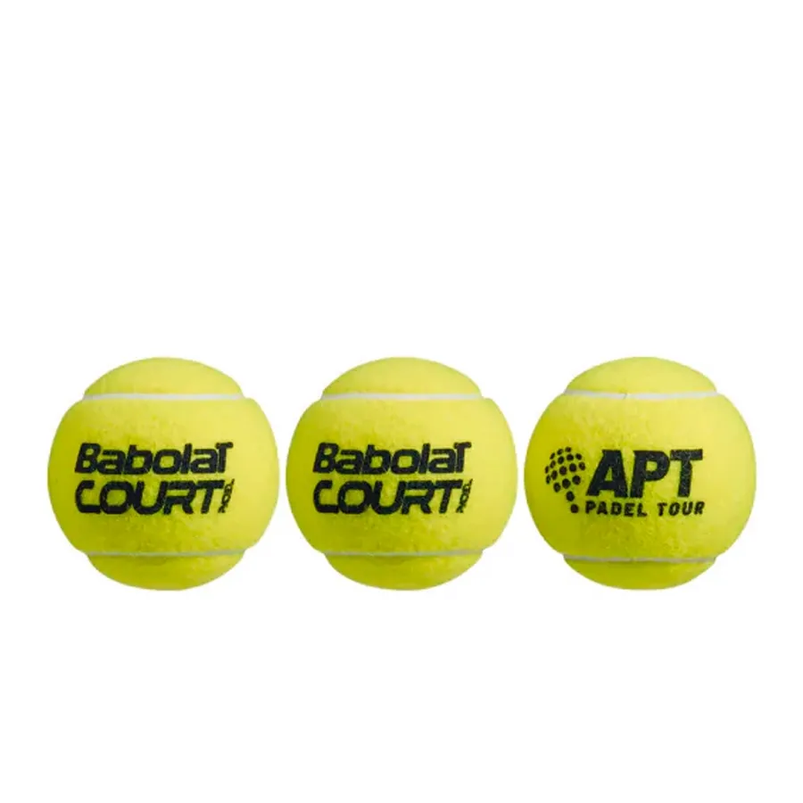 Imagen 2 de 3 de Pelota Babolat Court Padel x3-AMARILLO FLUOR