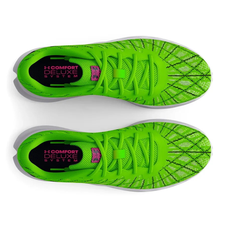 Imagen 3 de 5 de Zapatillas Under Armour Charged Breeze 2-VERDE FLUOR/BLANCO