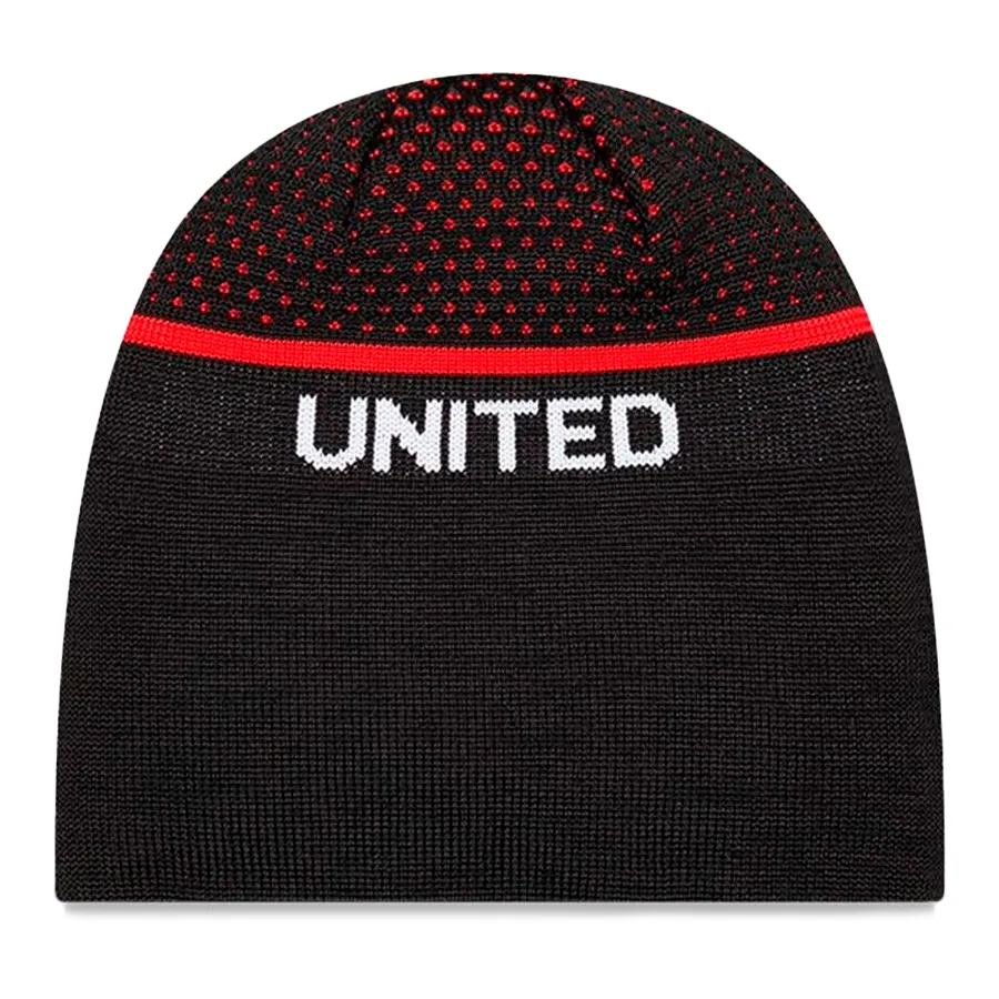 Imagen 1 de 2 de Gorro New Era Manchester United Fc Knit Thin-NEGRO/ROJO