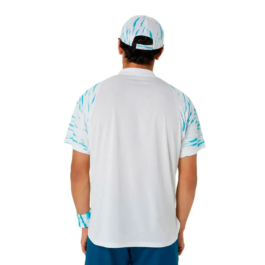 Imagen 2 de 5 de Remera Asics Polo Game-BLANCO/TURQUESA