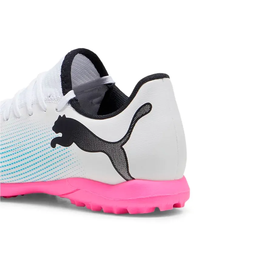 Imagen 4 de 6 de Botines Puma Future 7 Play Tt Jr-BLANCO/CELESTE/NEGRO