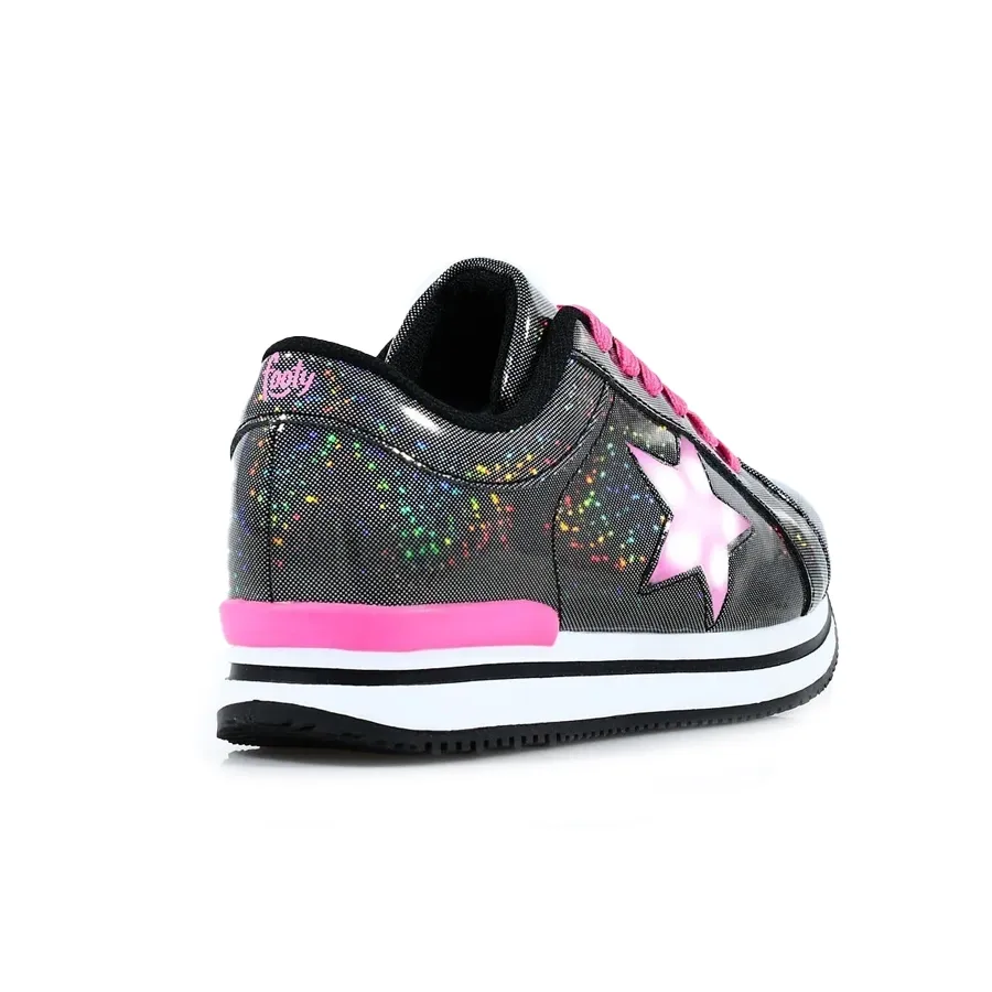 Imagen 0 de 3 de Zapatillas Footy Up con Luz-PLATA/ROSA