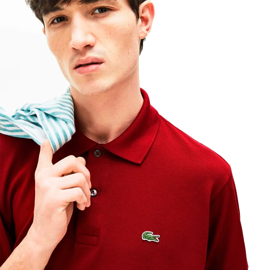 Imagen 2 de 5 de Remera Lacoste Chemise Col Bord-BORDO