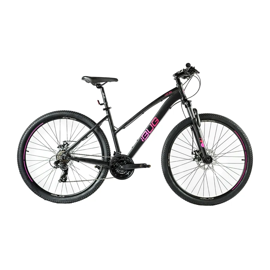 Imagen 0 de 5 de Bicicleta Bug Bikes Lady R27.5 21V Matte-NEGRO/ROSA