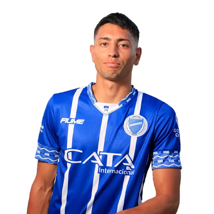 Imagen 2 de 4 de Camiseta Fiume Sport Oficial Godoy Cruz 25-AZUL/BLANCO