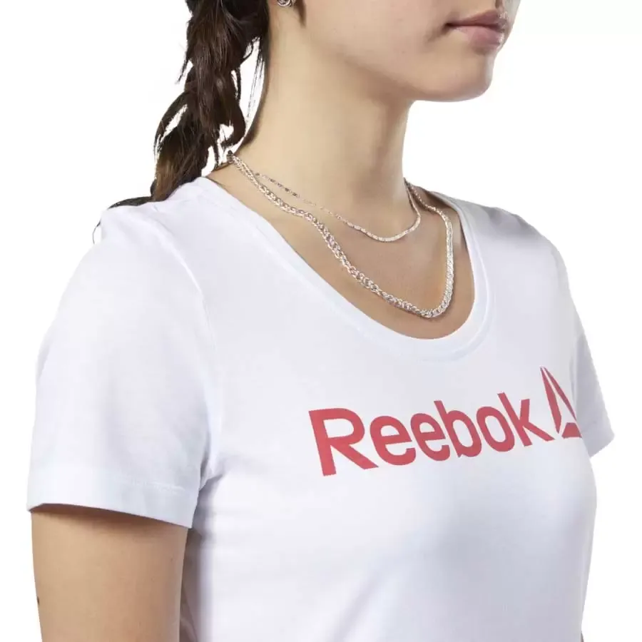 Imagen 2 de 3 de Remera Reebok Linear Read Scoop-BLANCO/ROJO