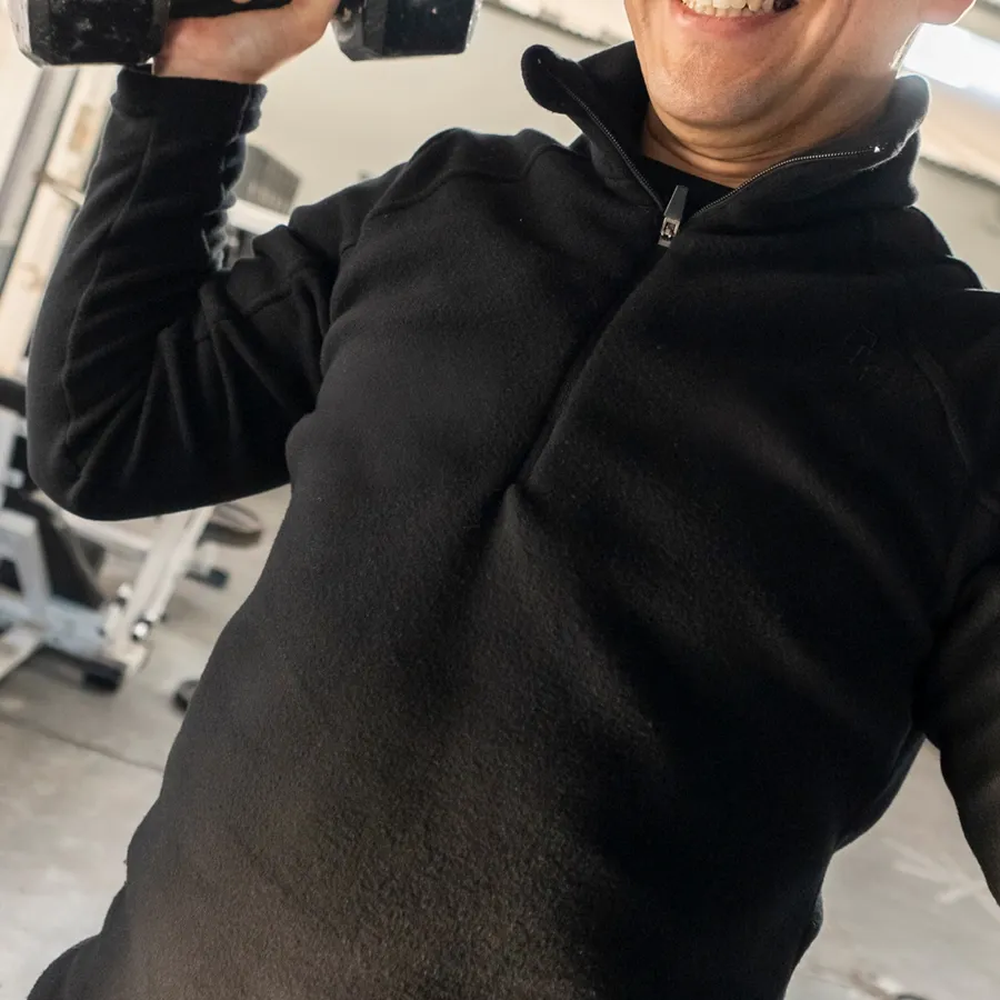 Imagen 6 de 7 de Buzo Kamp Micropolar Medio Cierre-NEGRO