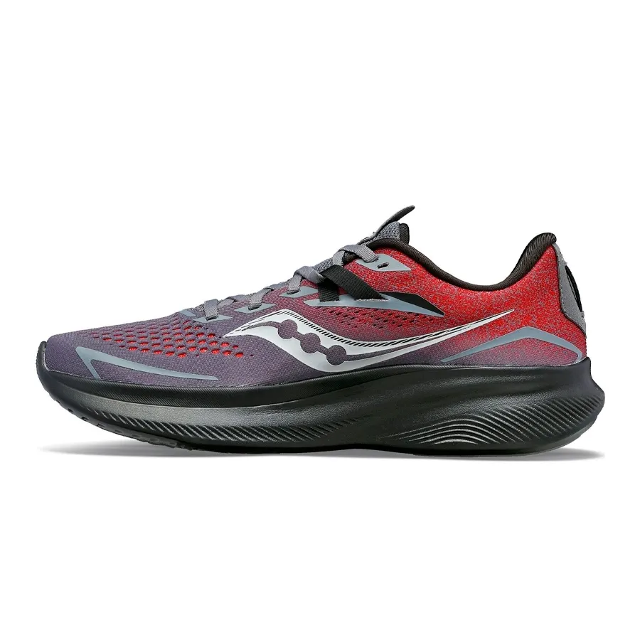 Imagen 2 de 5 de Zapatillas Saucony Ride 15-GRIS/ROJO/NEGRO