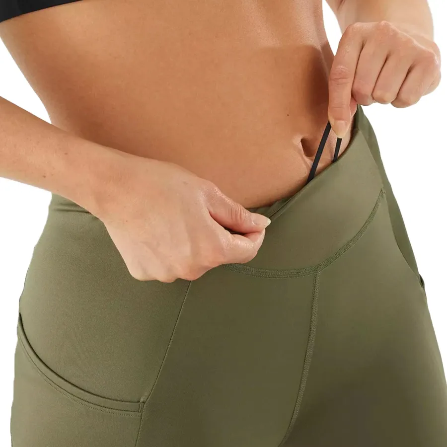 Imagen 4 de 5 de Calza Salomon Cross Run 25" Tight-VERDE OLIVA