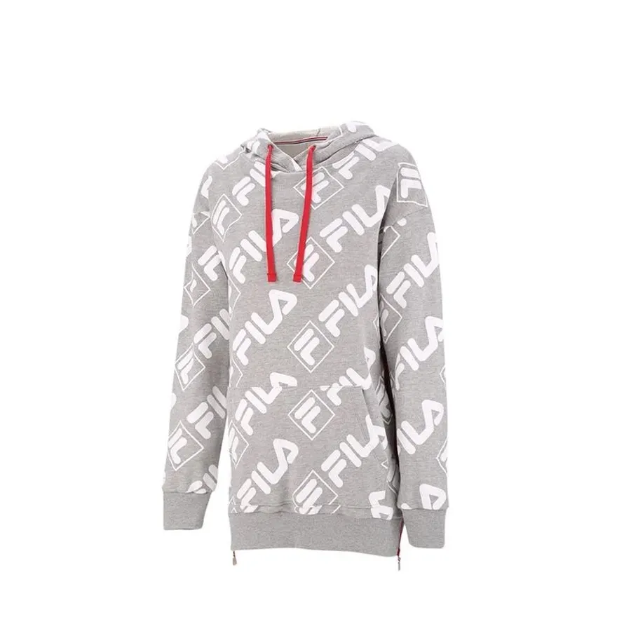 Imagen 1 de 3 de Buzo Fila Canguro Full Print II-GRIS/BLANCO