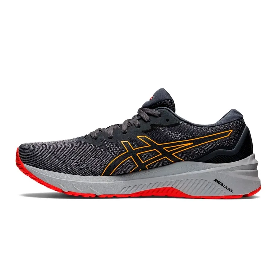 Imagen 2 de 7 de Zapatillas Asics Gt 1000 11 Standard-GRAFITO/AMARILLO/ROJO