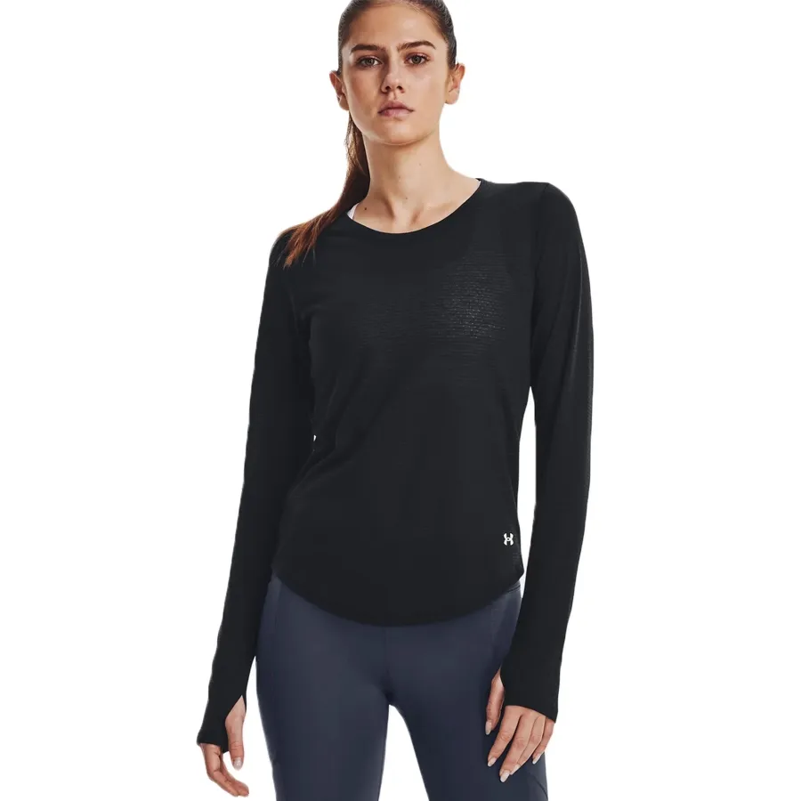 Imagen 2 de 5 de Remera Under Armour Streaker Longsleeve-NEGRO