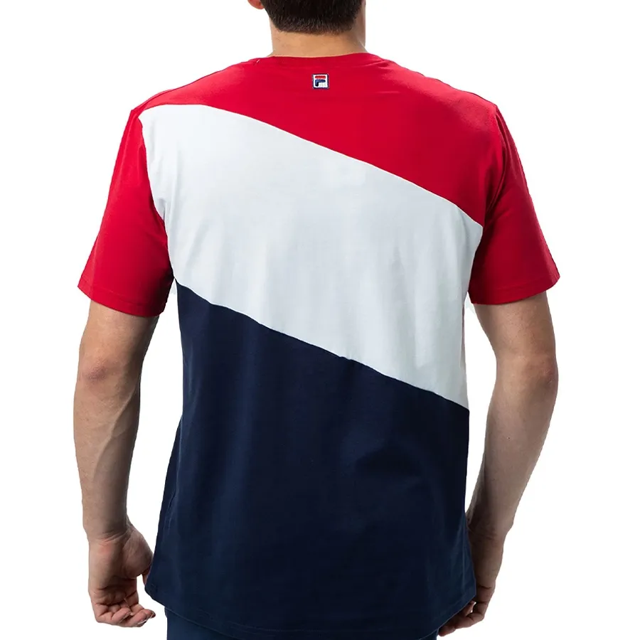 Imagen 2 de 3 de Remera Fila Block Oversize II-AZUL/BLANCO/ROJO