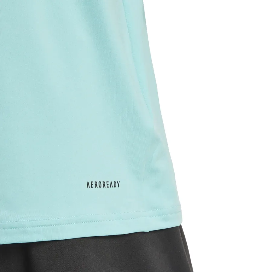 Imagen 3 de 5 de Remera adidas Train Essentials Elástica-VERDE AGUA