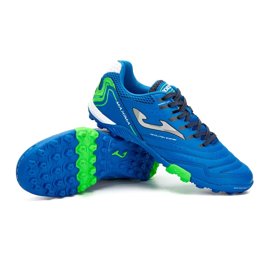 Imagen 2 de 7 de Botines Joma Botín F5 Maxima Tf-AZUL FRANCIA/PLATA/VERDE