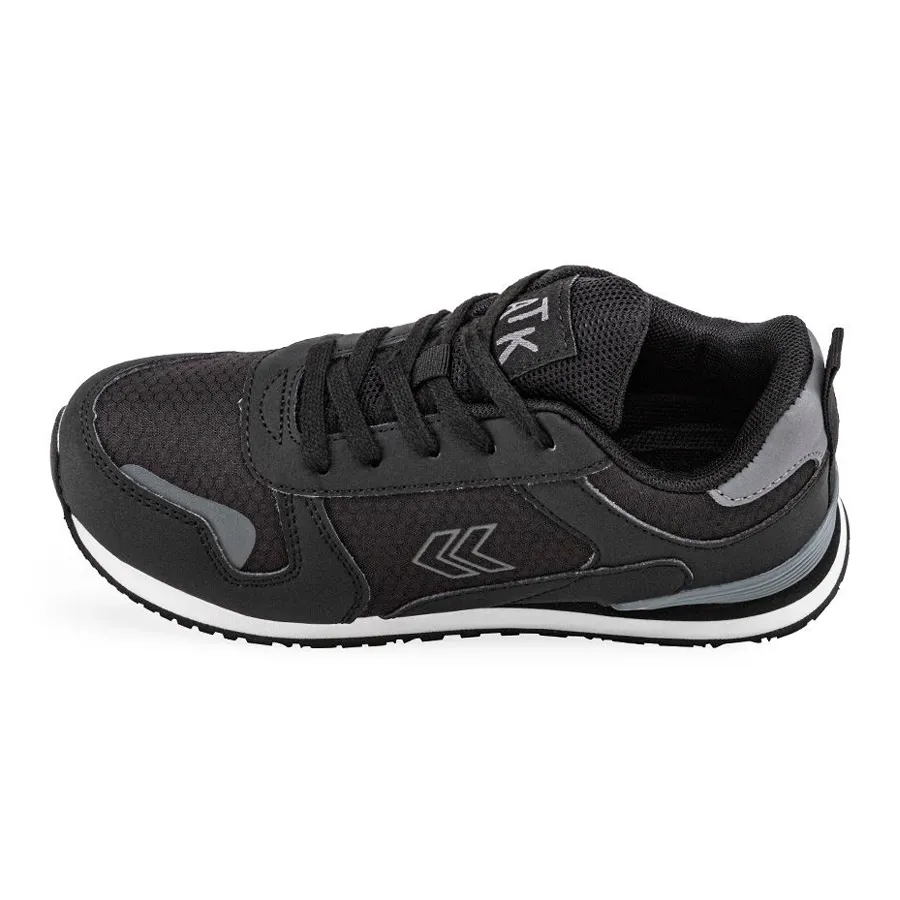 Imagen 2 de 5 de Zapatillas Atomik Casual Cordon Astra 23-NEGRO/GRIS