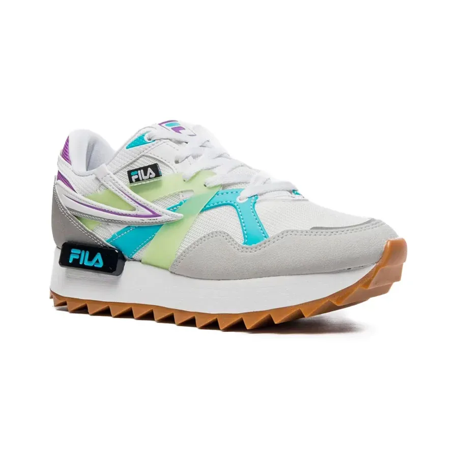 Imagen 2 de 7 de Zapatillas Fila Sandenal Wedge-BLANCO/TURQUESA/LIMA