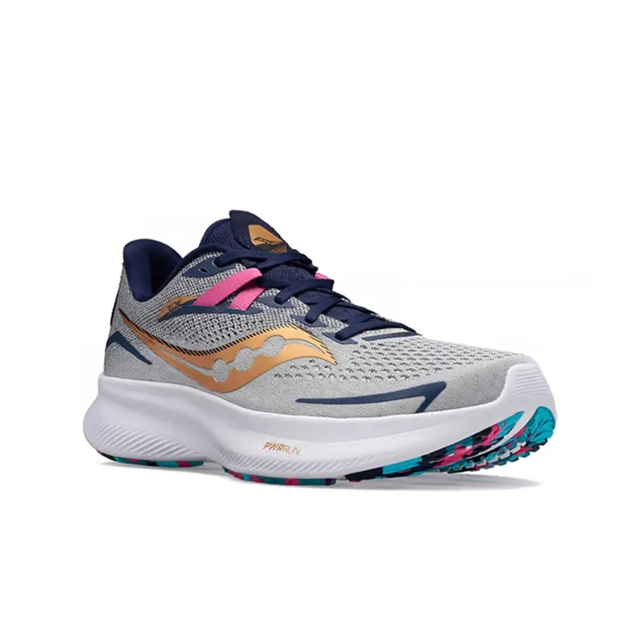 Imagen 1 de 5 de Zapatillas Saucony Ride 15-GRIS/MARINO/DORADO