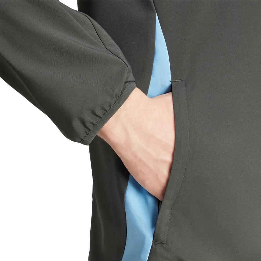 Imagen 5 de 6 de Campera adidas Presentación Argentina 24-GRAFITO/CELESTE