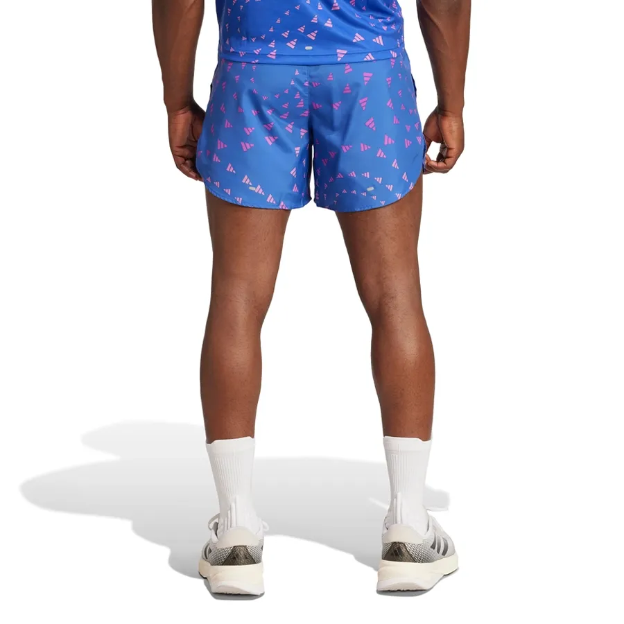 Imagen 1 de 5 de Shorts adidas Run It Wind.Dry-AZUL FRANCIA/ROSA