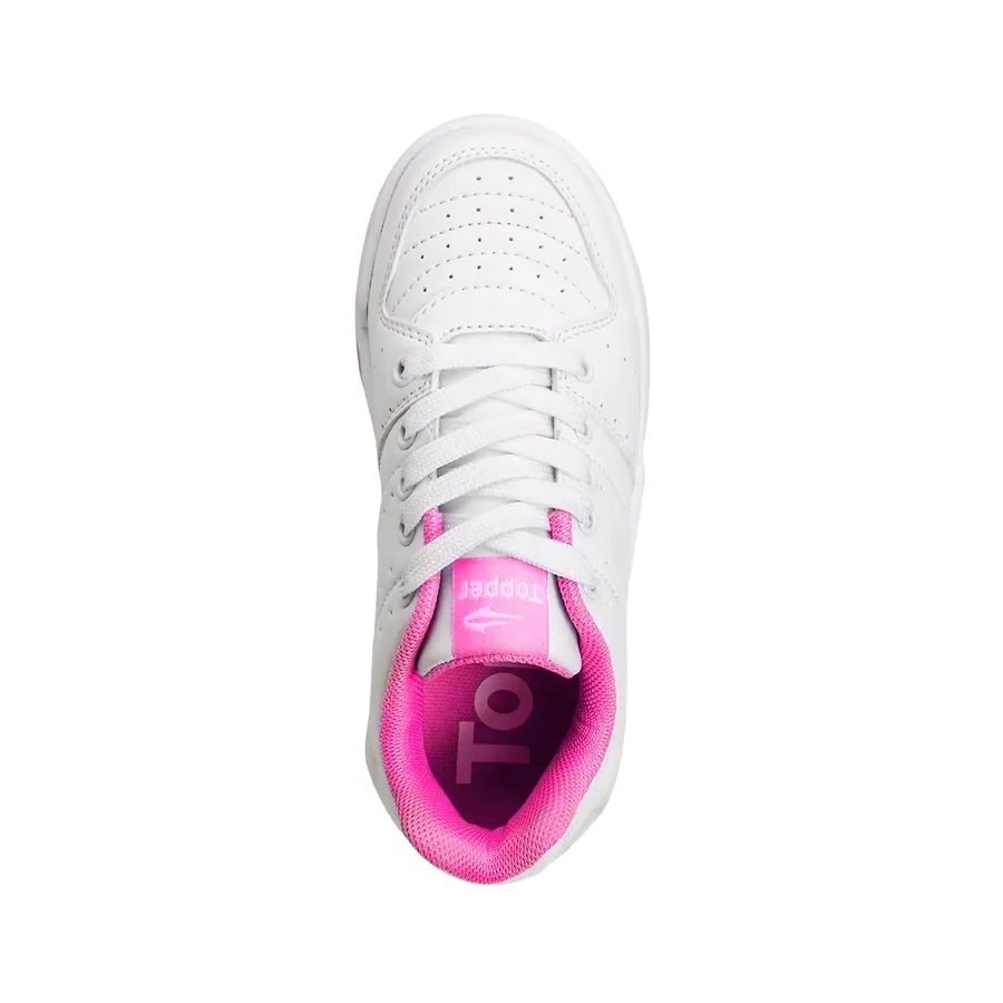 Imagen 3 de 5 de Zapatillas Topper Artic II Kids-BLANCO/FUCSIA