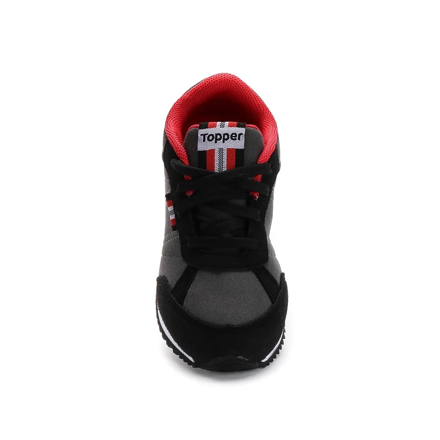 Imagen 1 de 4 de Zapatillas Topper Theo Bebe-GRAFITO/NEGRO/ROJO