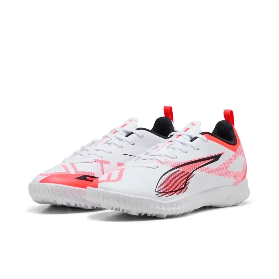 Imagen 2 de 6 de Botines Puma Ultra 5 Play 5 Tt Jr Adp-BLANCO/SALMON/NEGRO