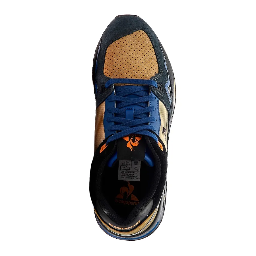 Imagen 3 de 5 de Zapatillas Le Coq Sportif Lcs R1000 Street Craft-NEGRO/AZUL/DORADO