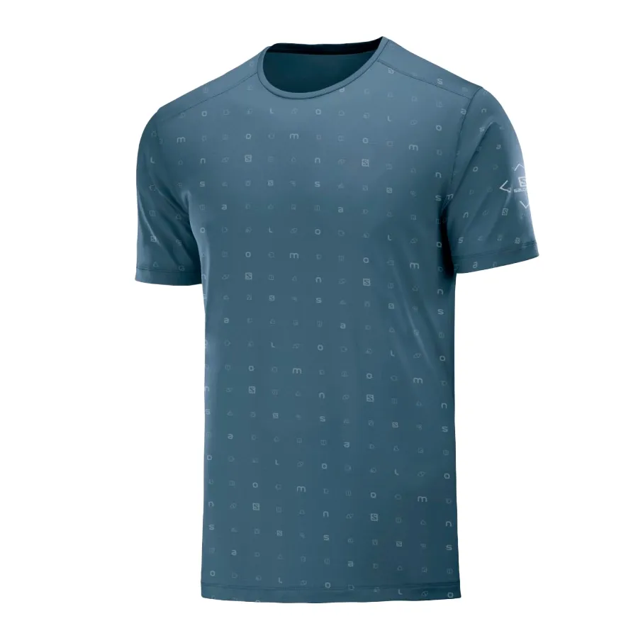Imagen 1 de 4 de Remera Salomon Logo Wet Ss-AZUL