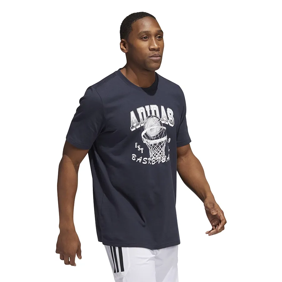 Imagen 1 de 6 de Remera adidas Estampada-MARINO