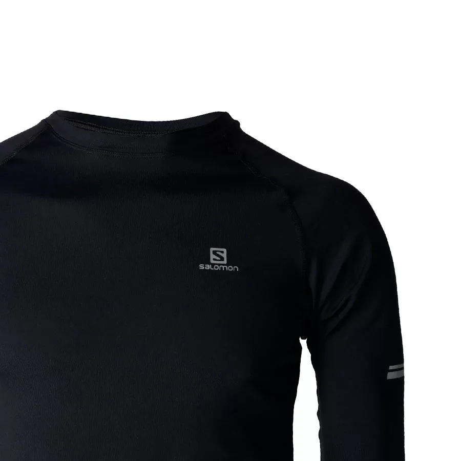 Imagen 2 de 4 de Remera Salomon Hybrid-NEGRO